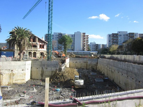 Estado de las obras de las 32 viviendas Fadura en Getxo