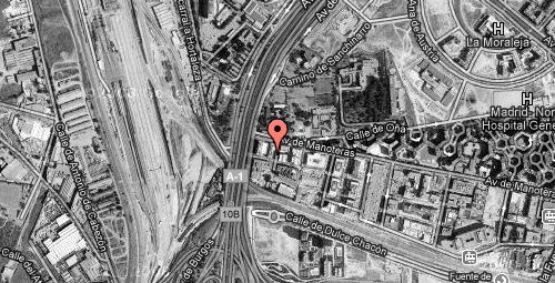 Mapa de las instalaciones de erredeeme en Madrid